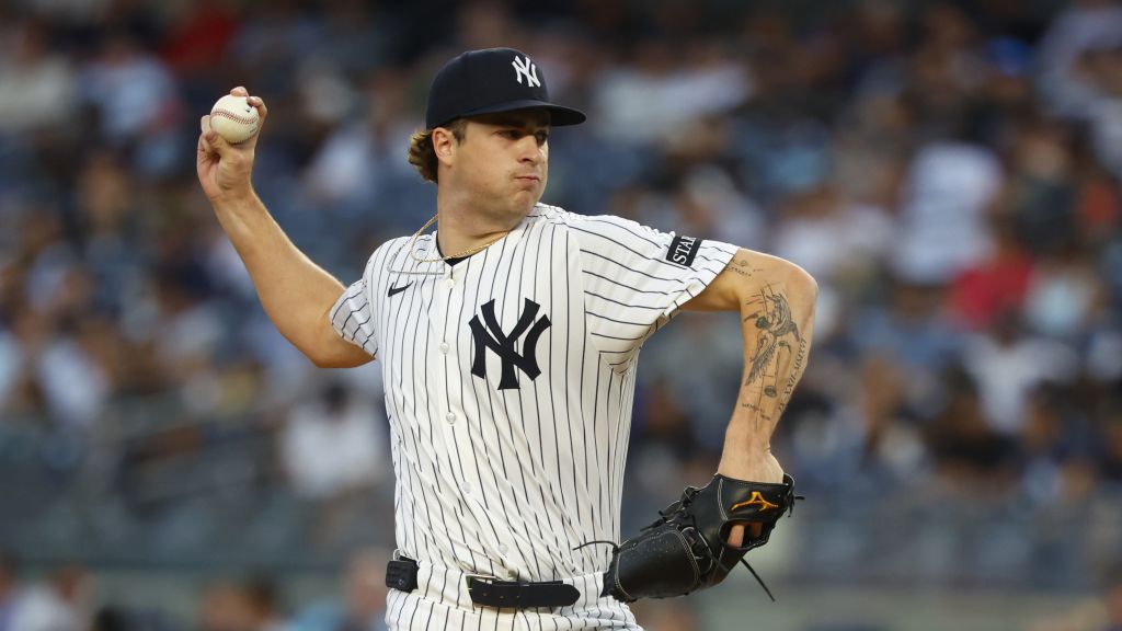 Cam Schlittler throws against the Washington Nationals on Aug. 25, 2025. | Art or Photo Credit: AP