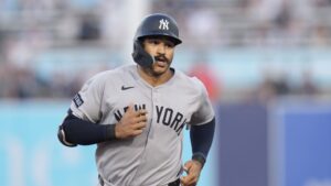 Trent Grisham accepted the qualifying offer. Art or Photo Credit: AP