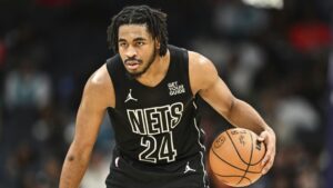 The Nets have re-signed Cam Thomas.|Art or Photo Credit: AP